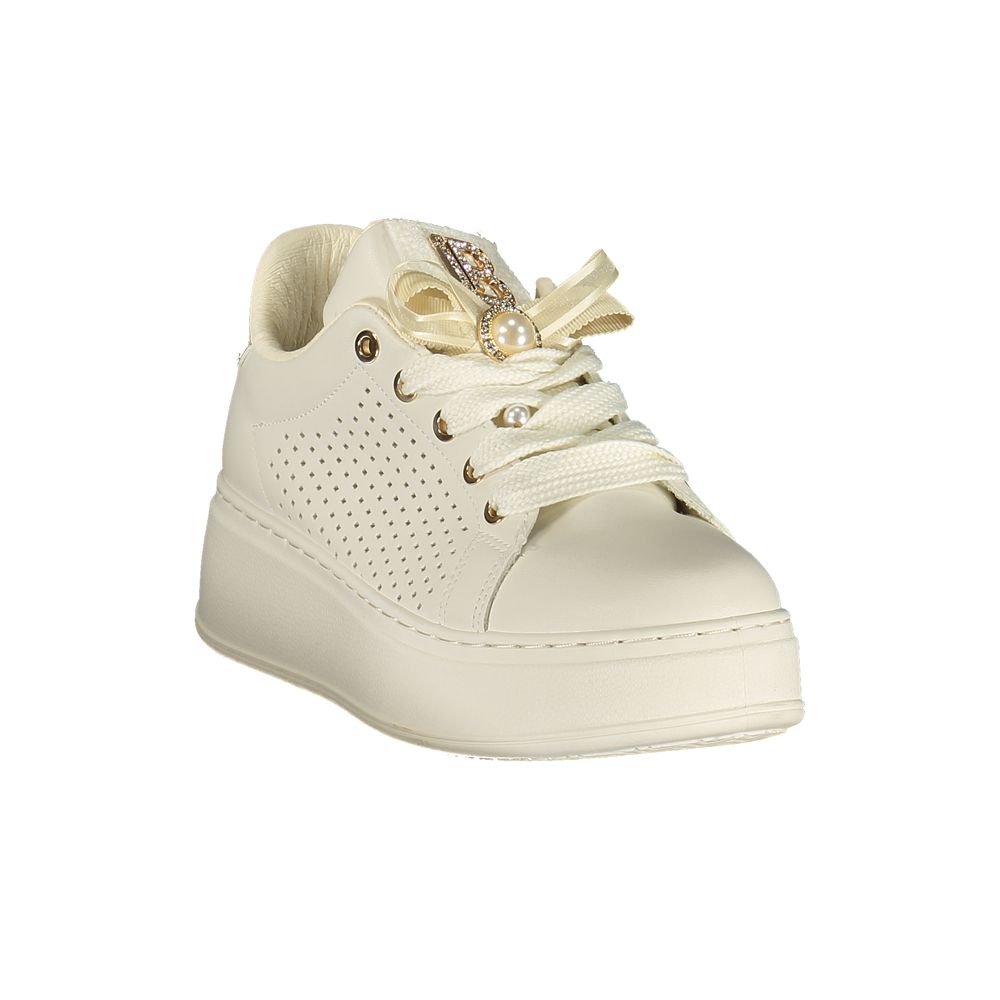 Sneaker femme en polyuréthane Laura Biagiotti Bianco
