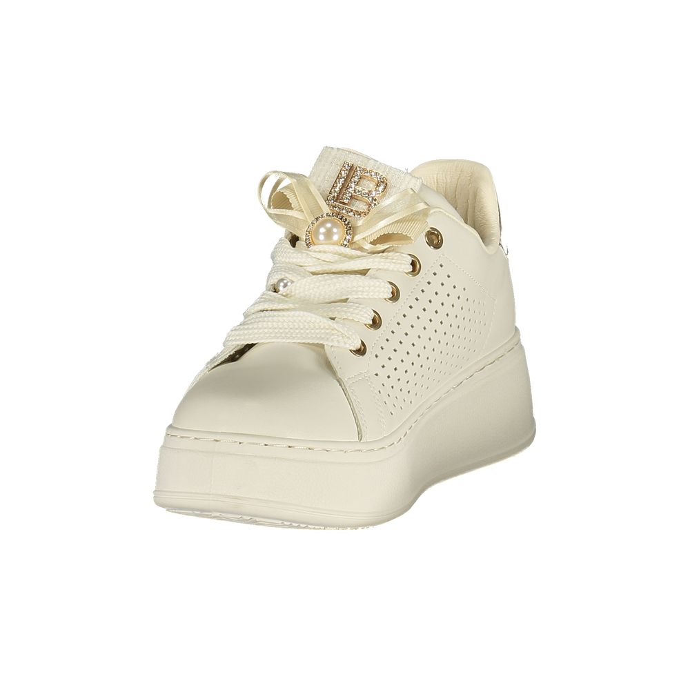 Sneaker femme en polyuréthane Laura Biagiotti Bianco