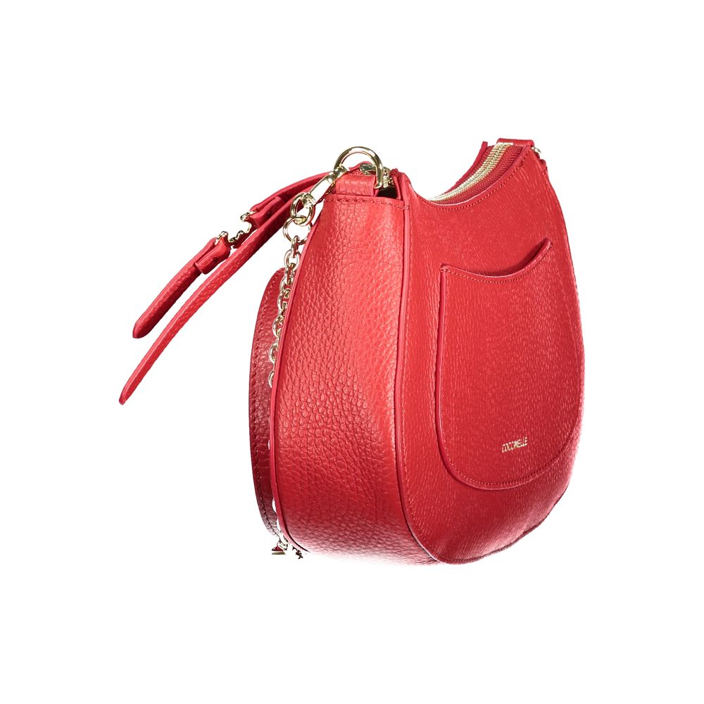 Sac à main en cuir rouge Coccinelle pour femme
