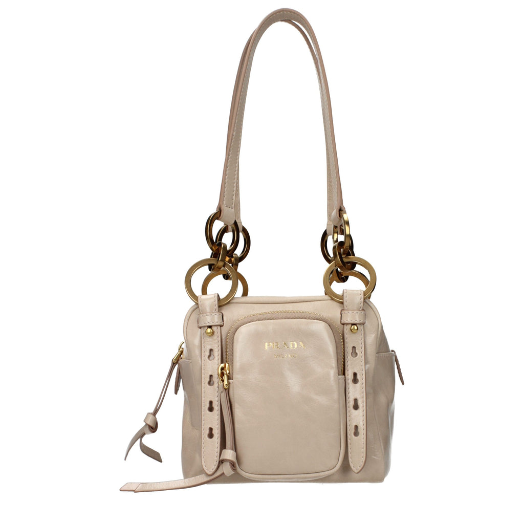 Sac bandoulière Prada en cuir rose