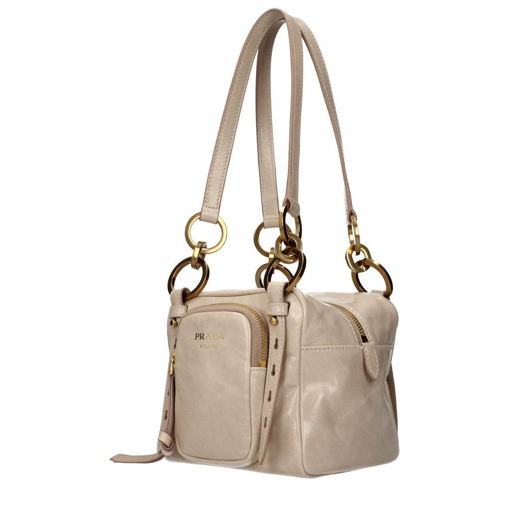 Sac bandoulière Prada en cuir rose