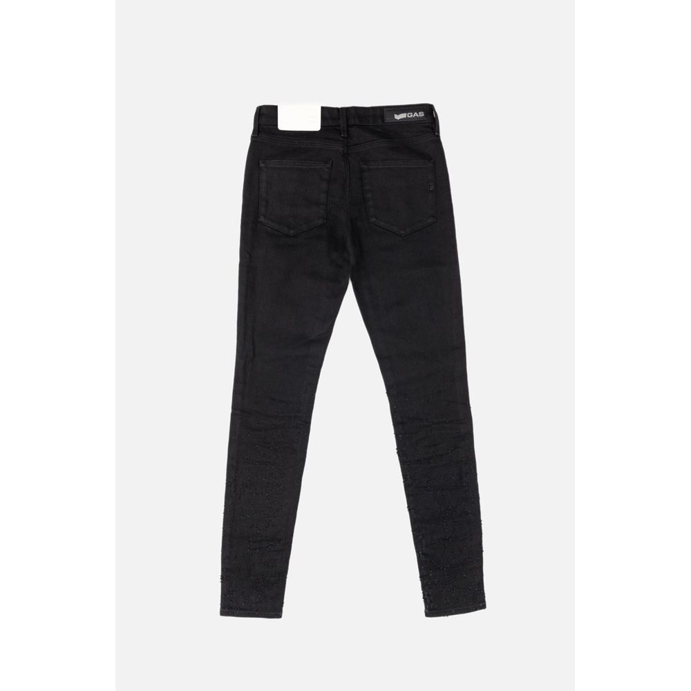 Jean slim en coton Gas Black