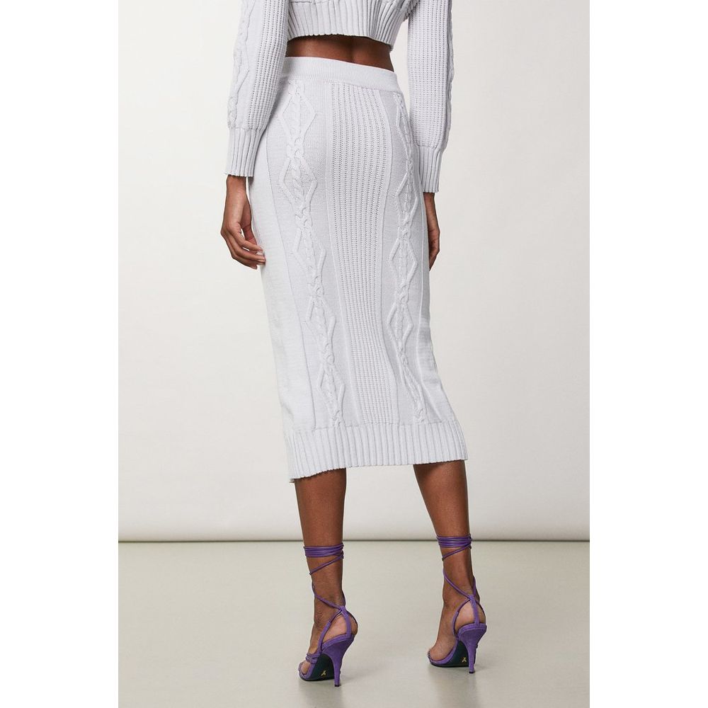 Jupe longue Patrizia Pepe en viscose blanche