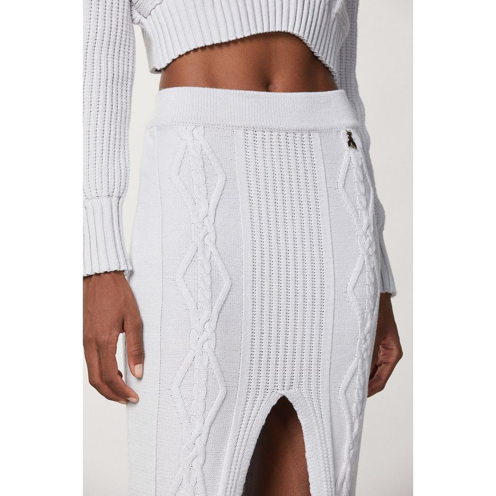 Jupe longue Patrizia Pepe en viscose blanche
