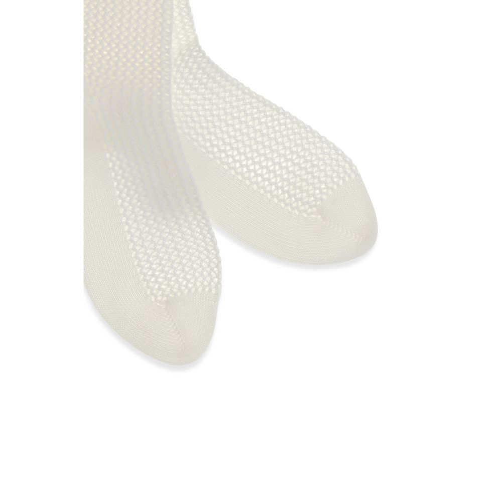 Chaussettes blanches en coton Brunello Cucinelli
