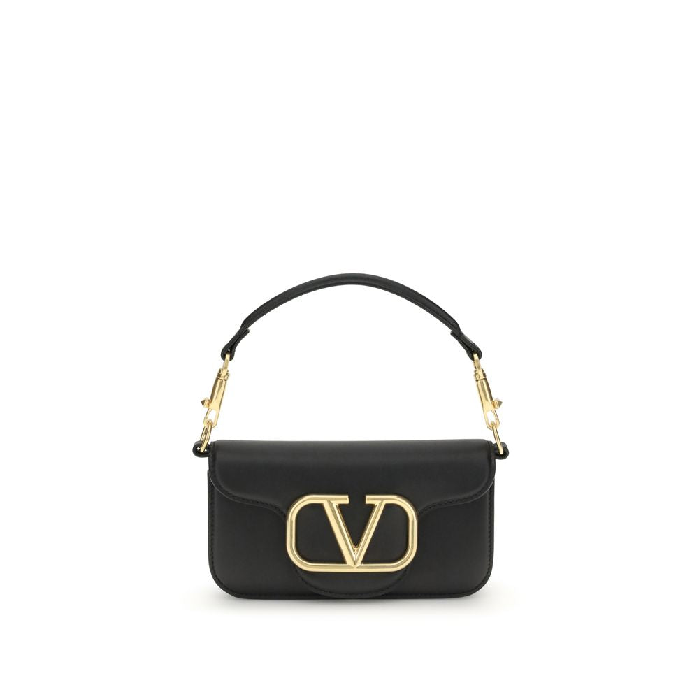 Sac porté épaule Valentino Garavani en cuir de veau noir