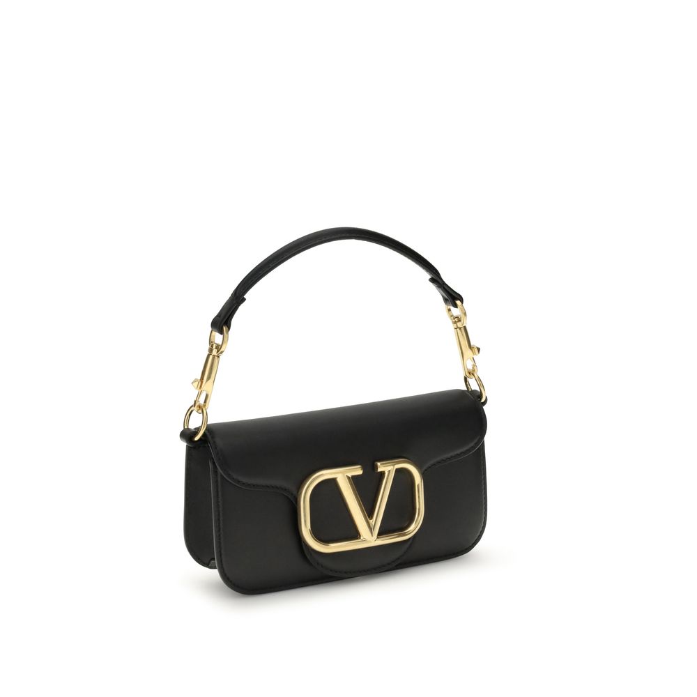 Sac porté épaule Valentino Garavani en cuir de veau noir