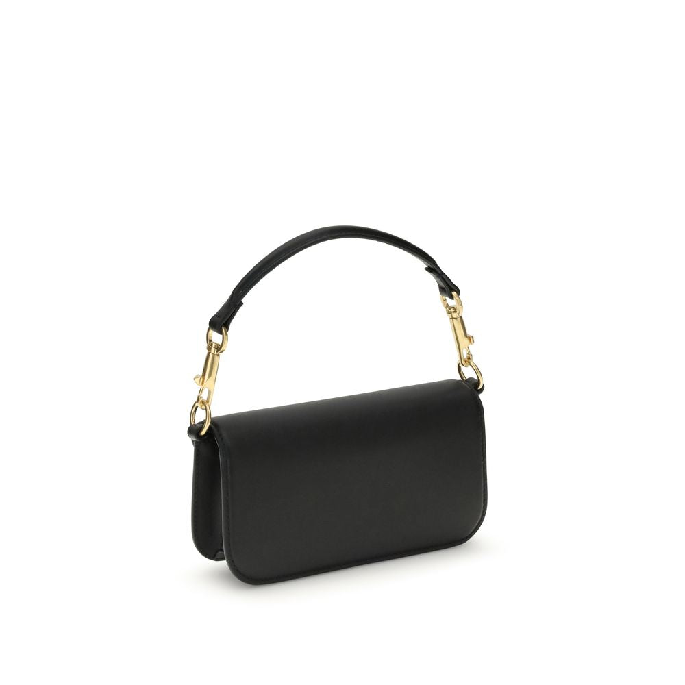 Sac porté épaule Valentino Garavani en cuir de veau noir