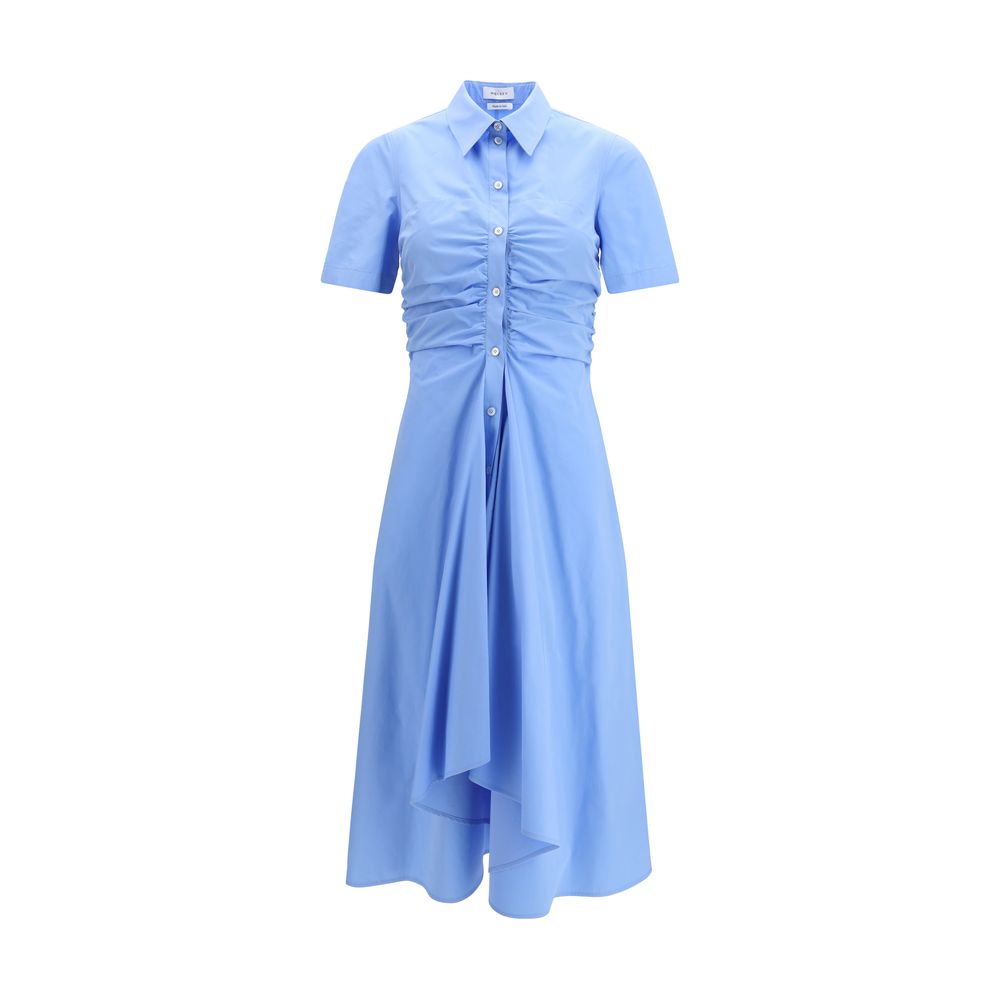 Robe décontractée Alexander McQueen en coton bleu