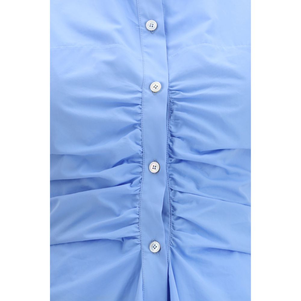 Robe décontractée Alexander McQueen en coton bleu