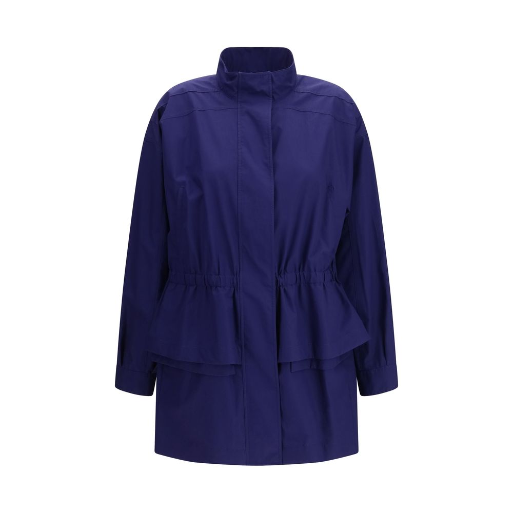 Parka en coton bleu Fendi