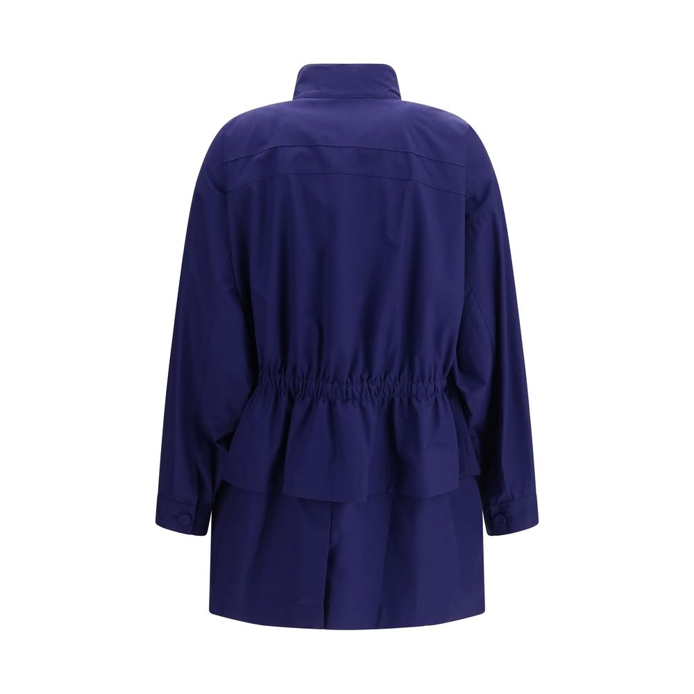 Parka en coton bleu Fendi