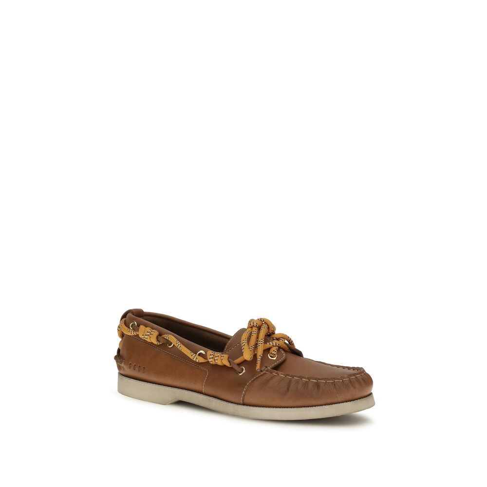 Mocassins à enfiler Golden Goose en cuir de veau marron Bos Taurus