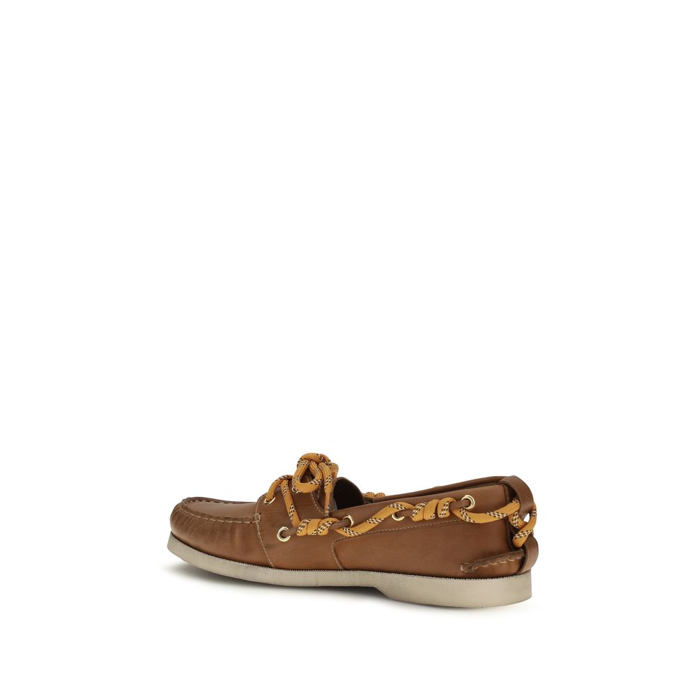 Mocassins à enfiler Golden Goose en cuir de veau marron Bos Taurus
