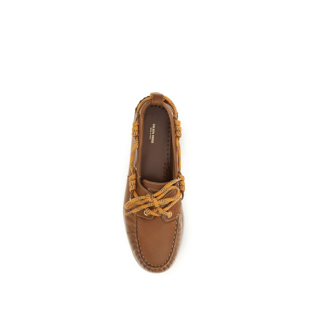 Mocassins à enfiler Golden Goose en cuir de veau marron Bos Taurus