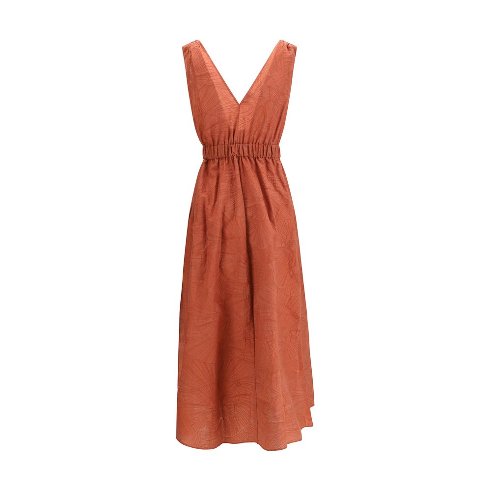 Robe décontractée Brunello Cucinelli en coton multicolore