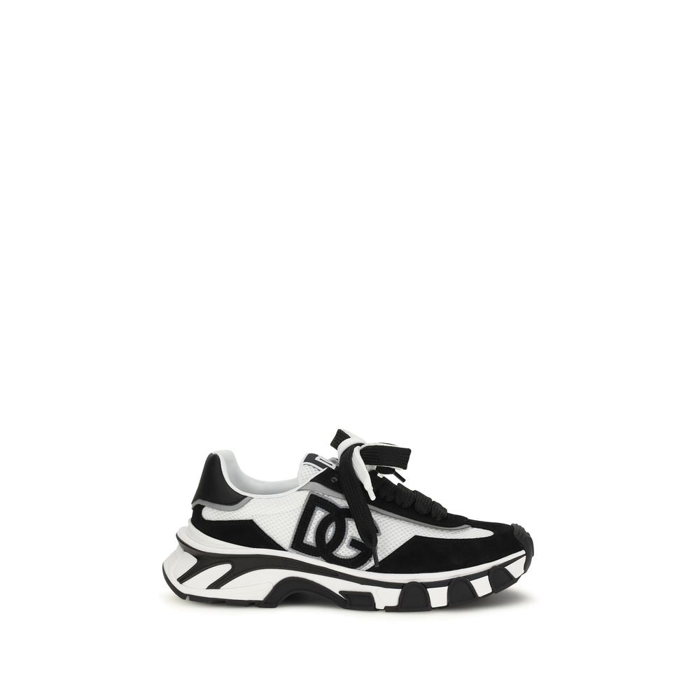 Baskets Dolce & Gabbana noires en cuir de veau Bos Taurus