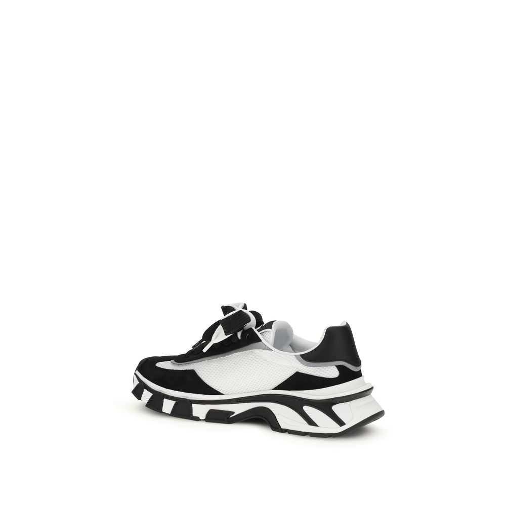 Baskets Dolce & Gabbana noires en cuir de veau Bos Taurus