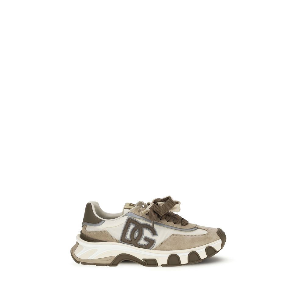 Baskets athlétiques Dolce & Gabbana en cuir de veau multicolore Bos Taurus