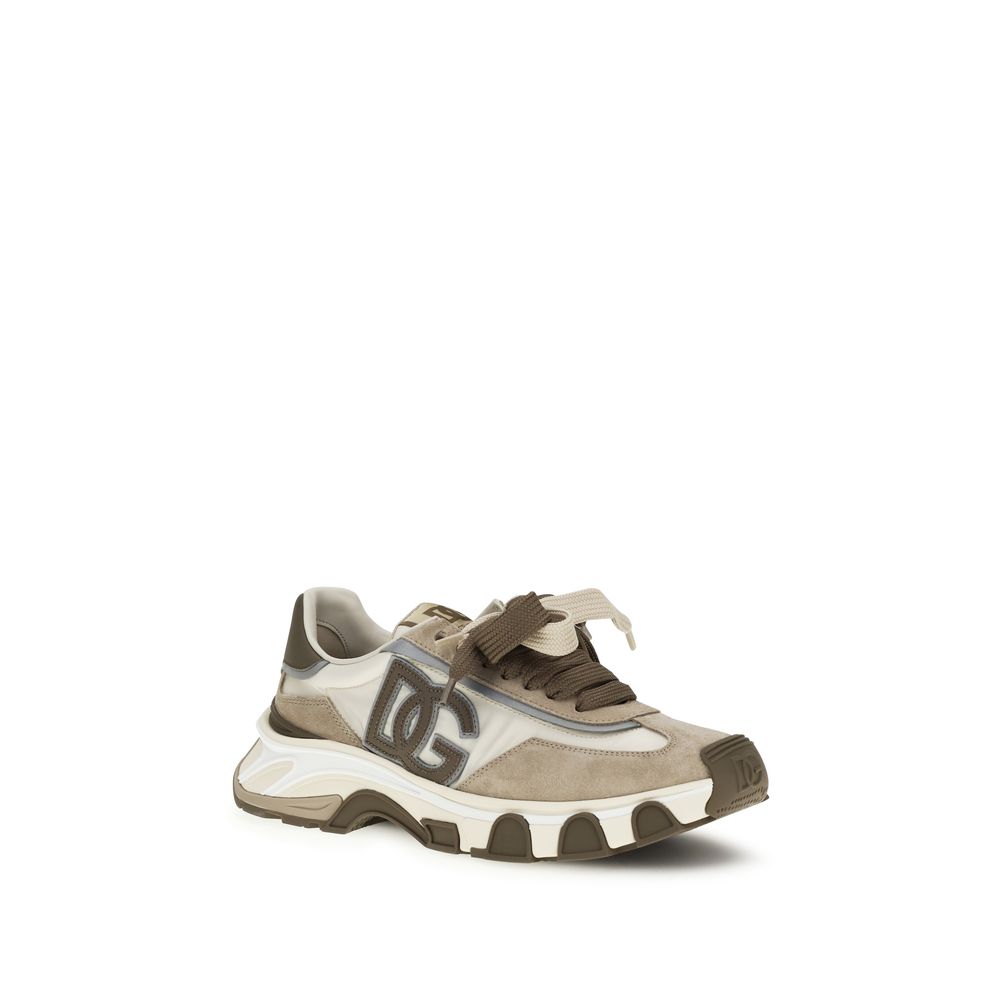 Baskets athlétiques Dolce & Gabbana en cuir de veau multicolore Bos Taurus