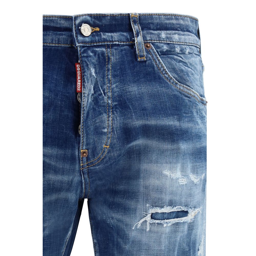 Jean slim Dsquared² en coton bleu