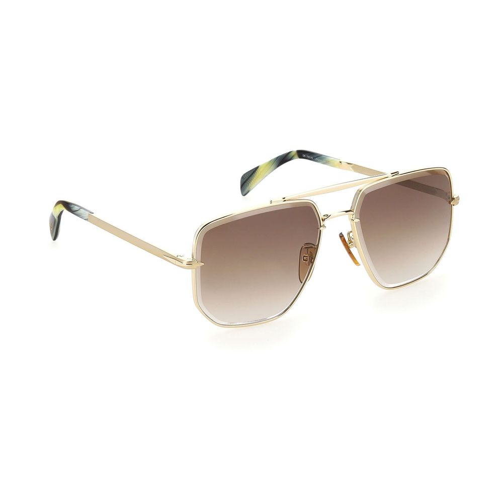 Lunettes de soleil David Beckham en métal doré