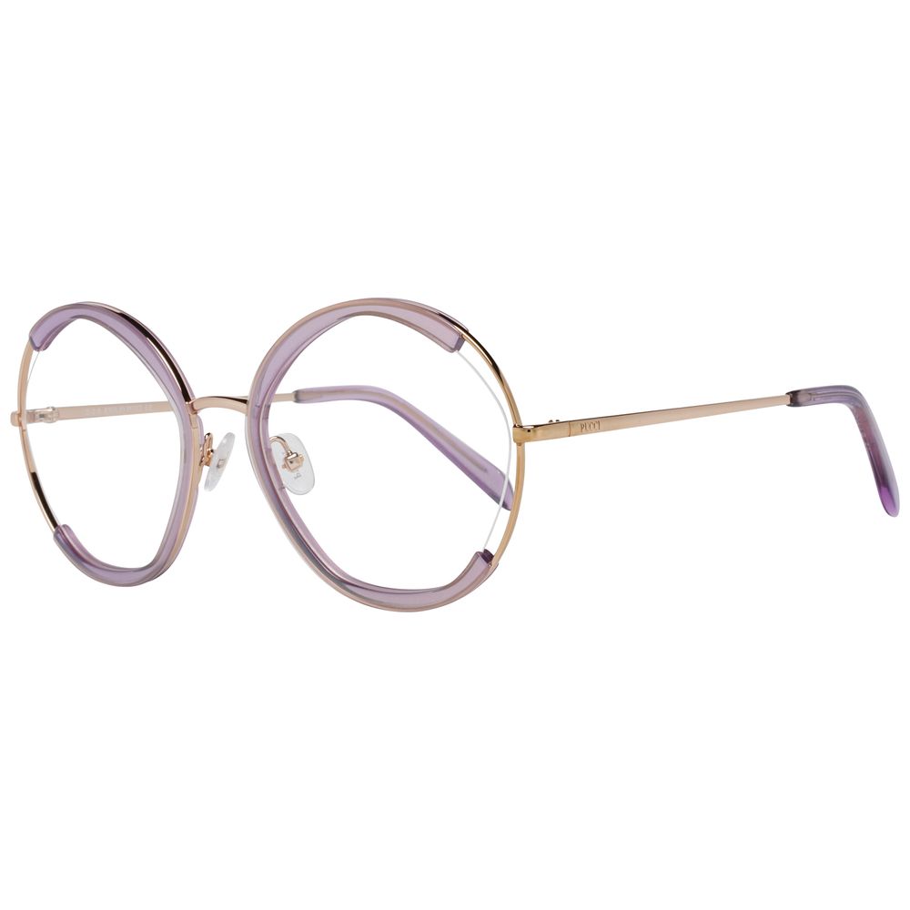 Lunettes (monture) en métal violet Emilio Pucci