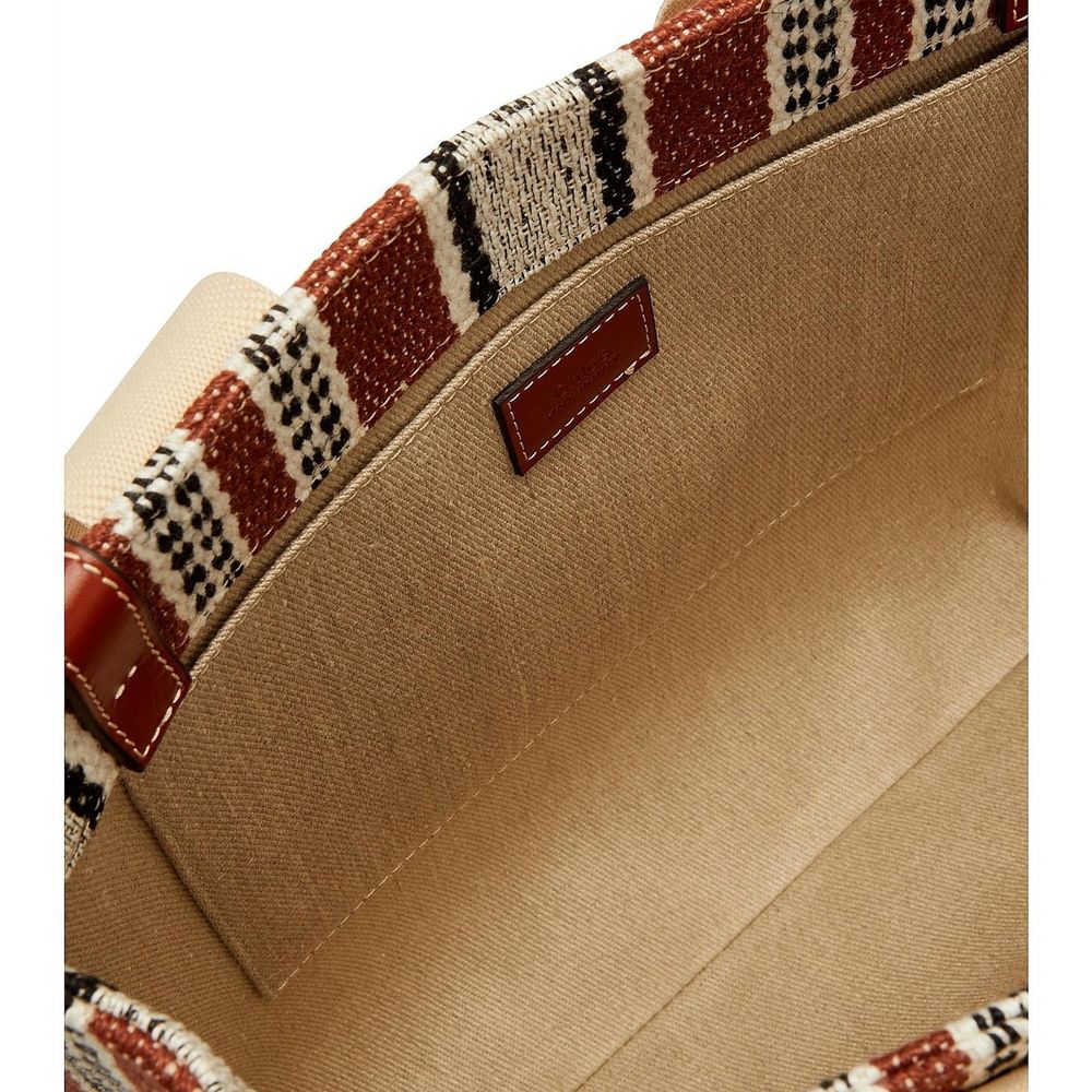 Sac cabas en lin Chloé marron