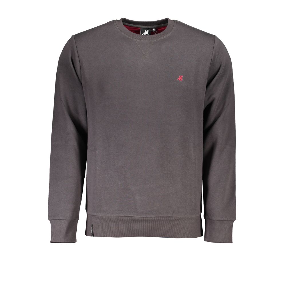 Sweat-shirt pour hommes en coton gris chiné des États-Unis