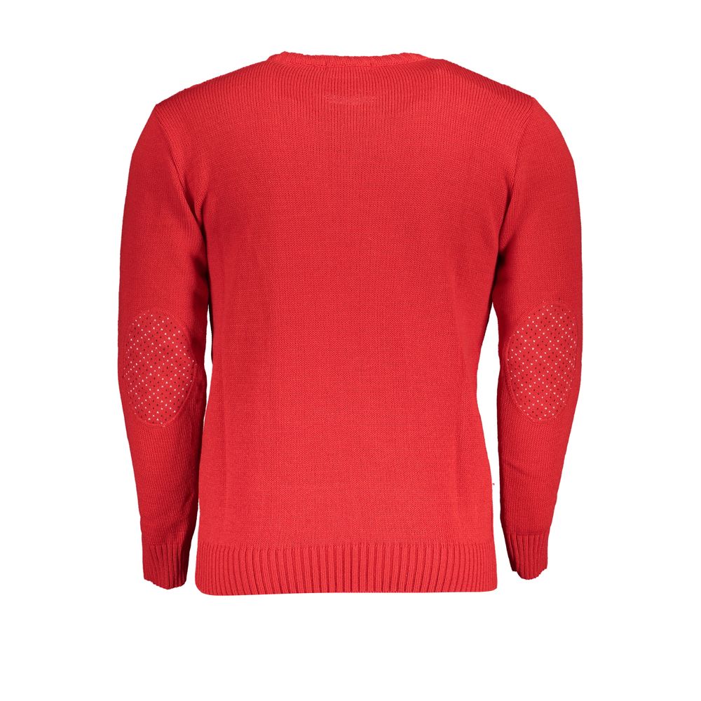 U.S. Grand Pull Acrylique Rouge Homme