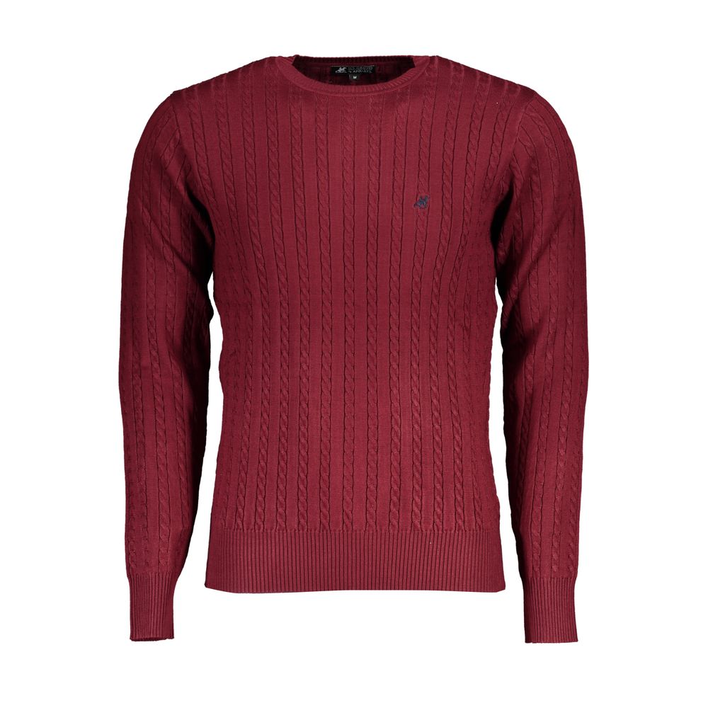 Pull en viscose rouge US Grand pour homme