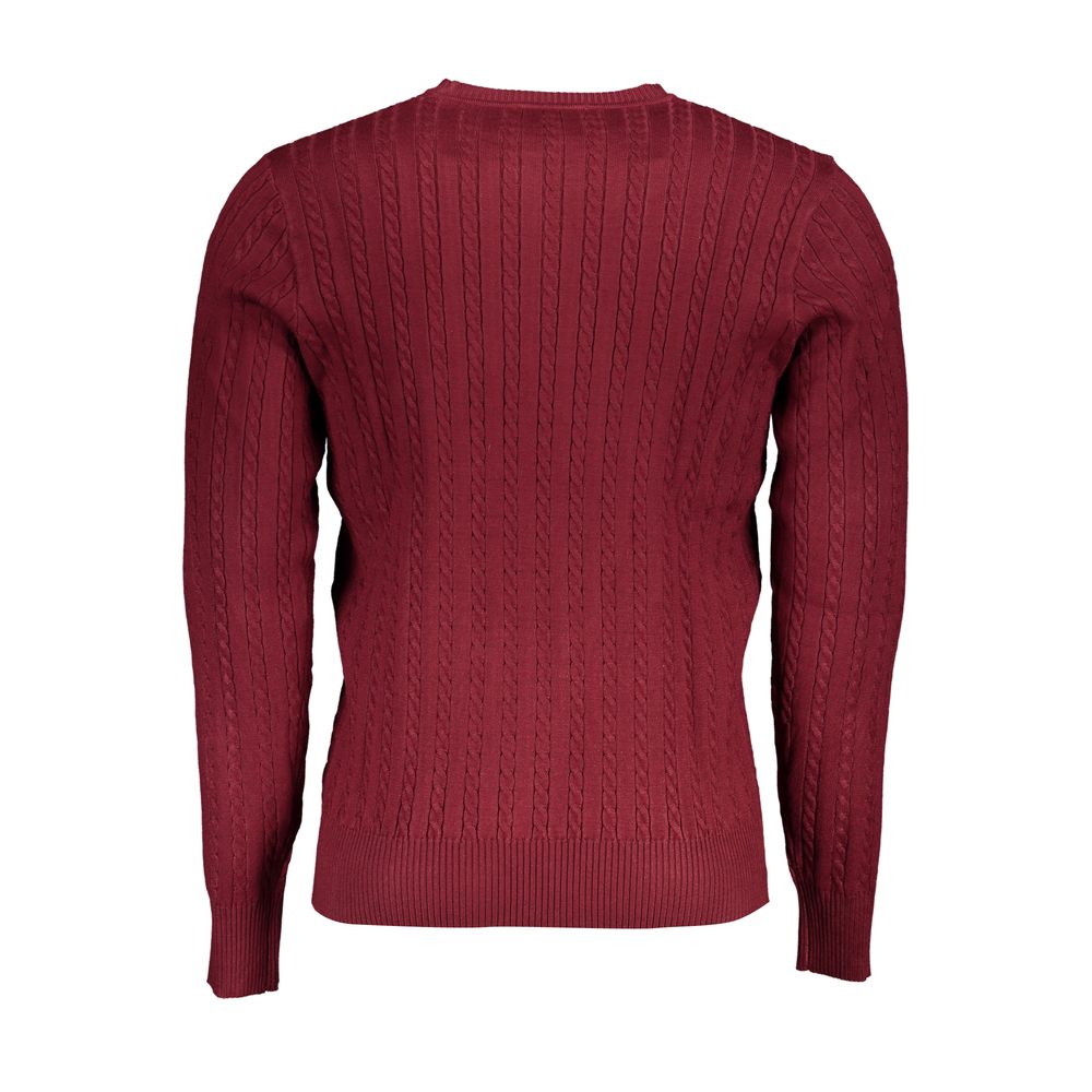 Pull en viscose rouge US Grand pour homme