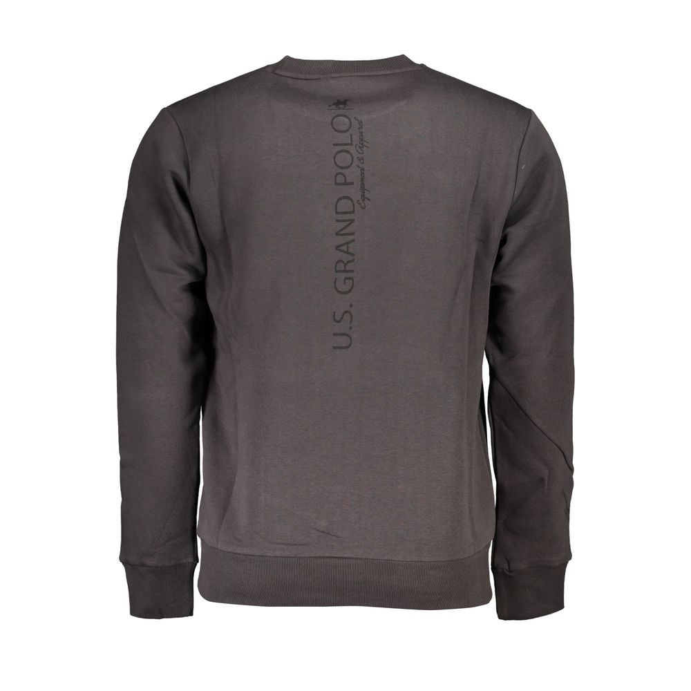 Sweat-shirt pour hommes en coton gris chiné des États-Unis