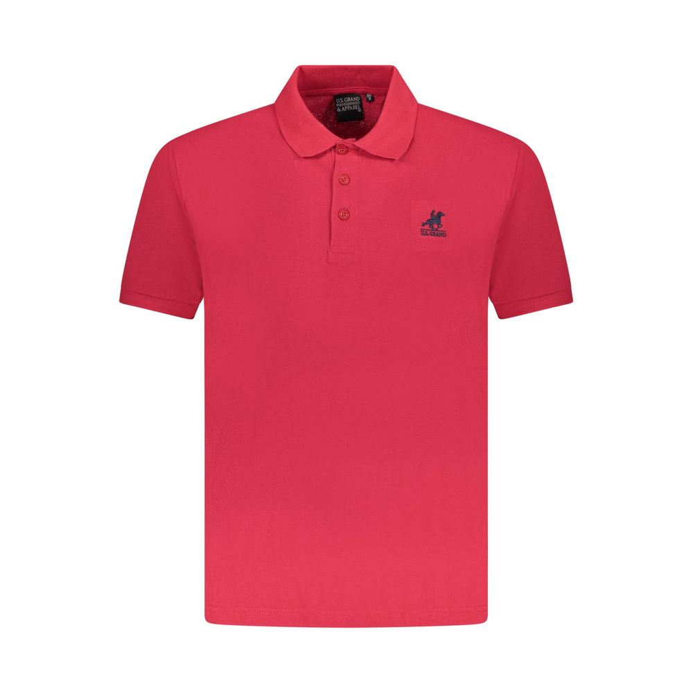 Polo Homme Coton Rouge Grand U.S.