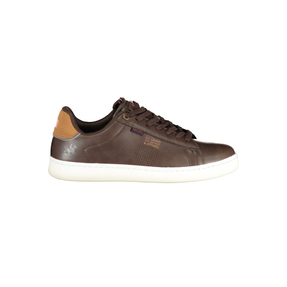 Baskets Homme U.S. Grand Marrone en Polyuréthane