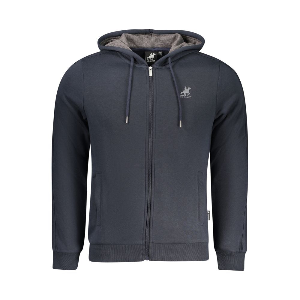 Sweat à capuche en coton bleu marine U.S. pour homme