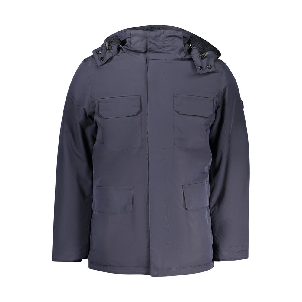 Parka pour Homme en Polyester Bleu Grand Américain