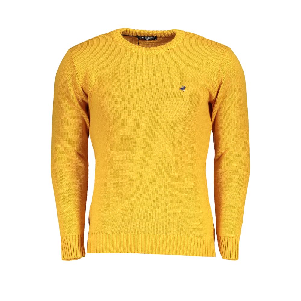 U.S. Grand Yellow Acrylic Men Sweater