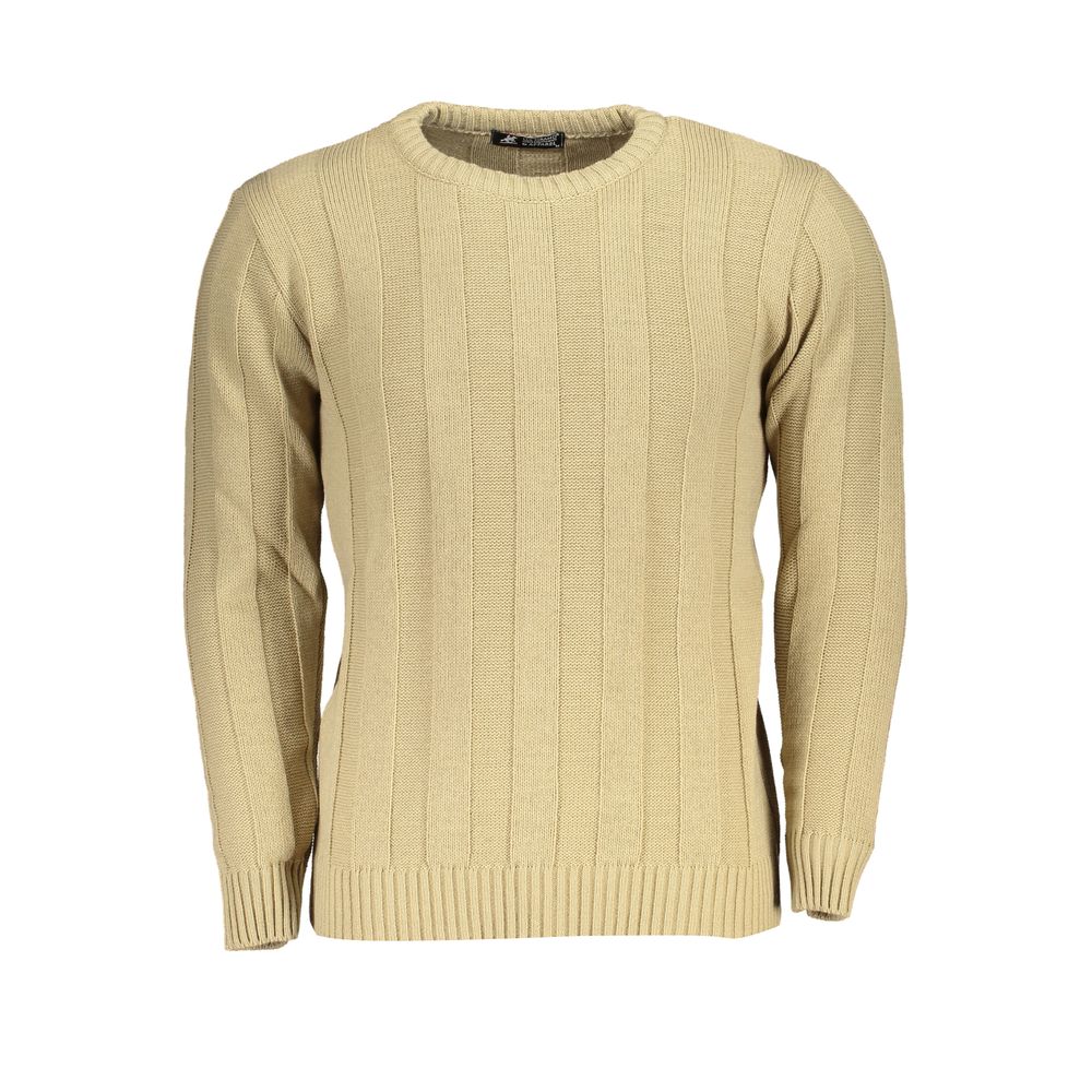 Pull pour homme en acrylique beige grand américain