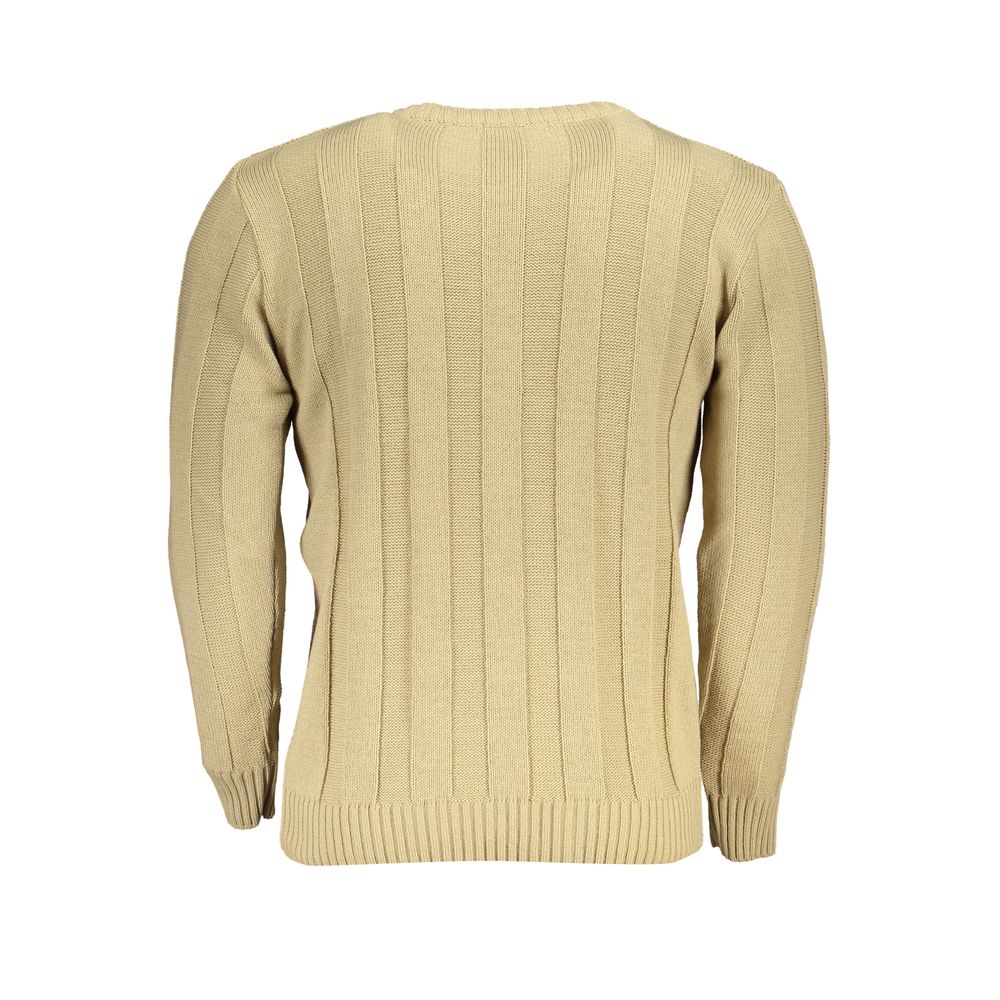 Pull pour homme en acrylique beige grand américain