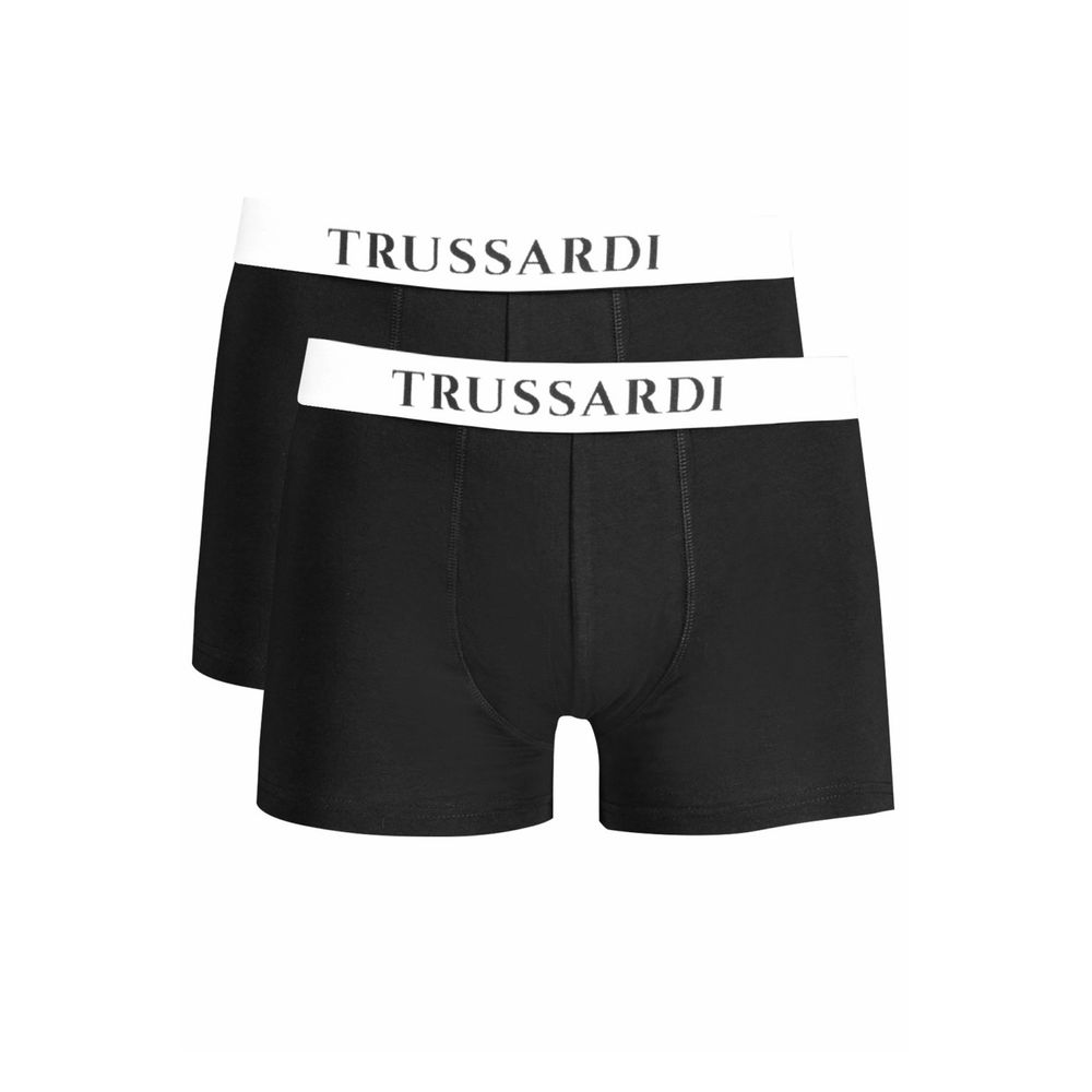 Caleçon court Trussardi en coton noir pour homme