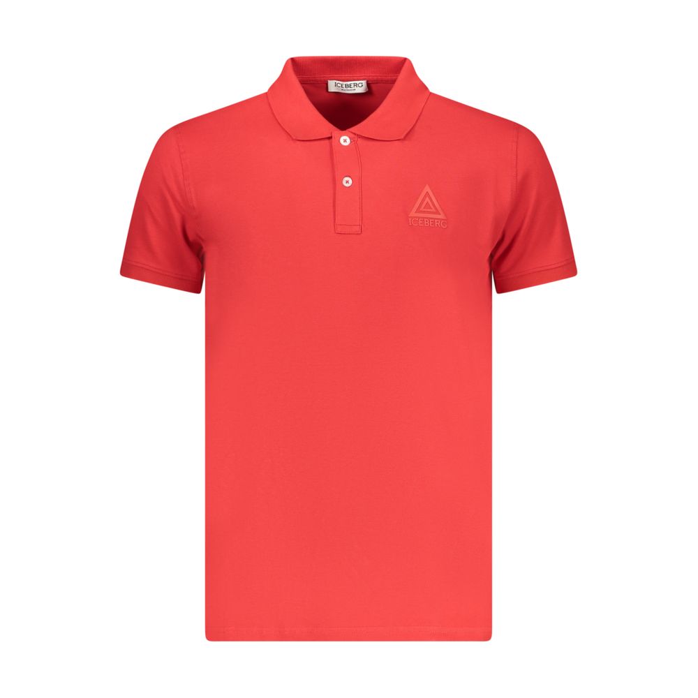 Polo en Coton Homme Iceberg Rosso