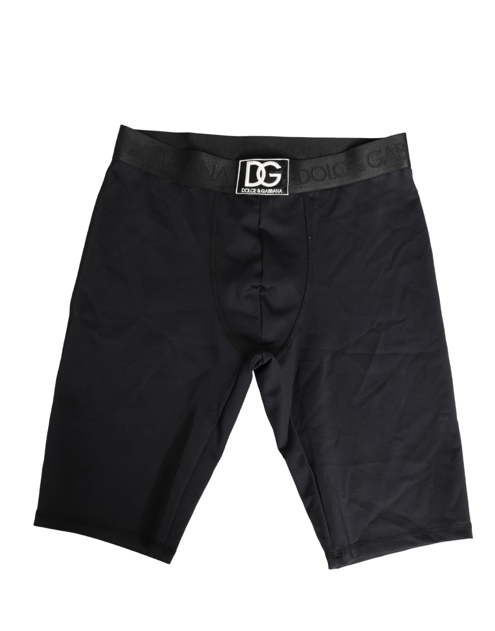 Dolce & Gabbana Boxer Homme Noir avec Logo à la Ceinture