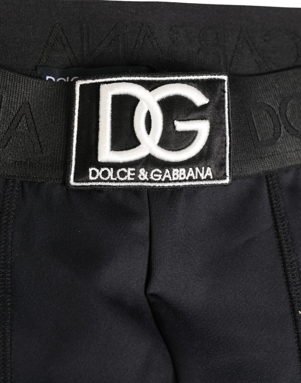Dolce & Gabbana Boxer Homme Noir avec Logo à la Ceinture