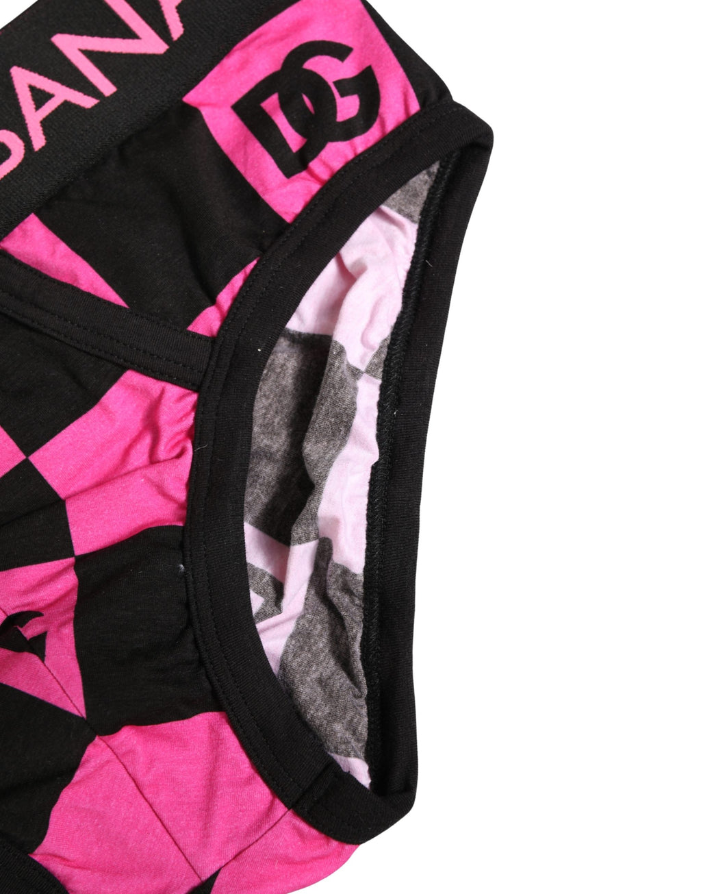 Dolce & Gabbana Caleçon Brando Noir Rose en Coton à Logo