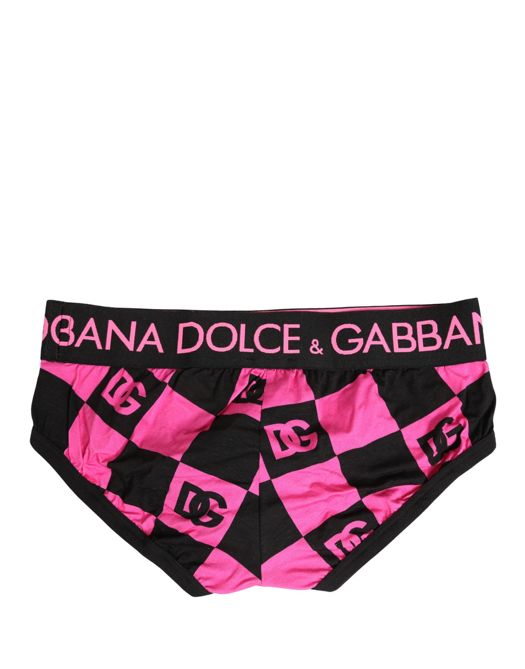 Dolce & Gabbana Caleçon Brando Noir Rose en Coton à Logo