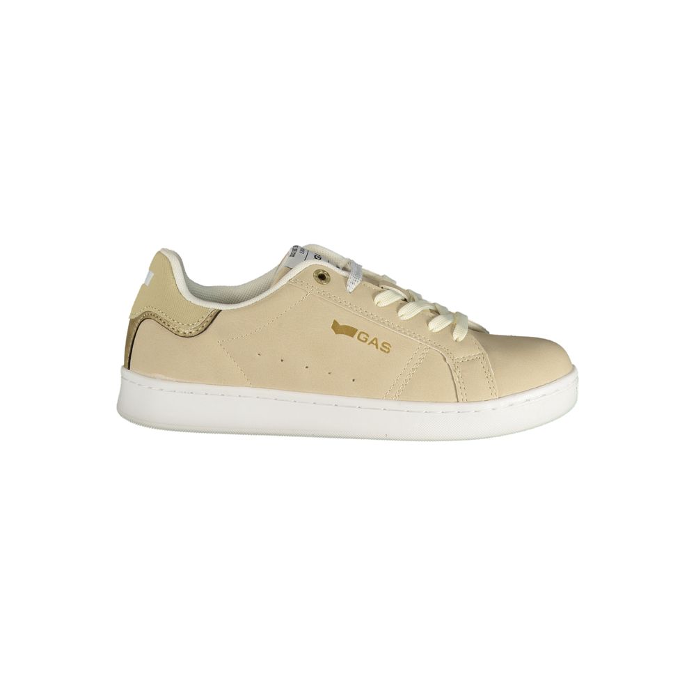 Baskets Gas beiges en polyester pour femme