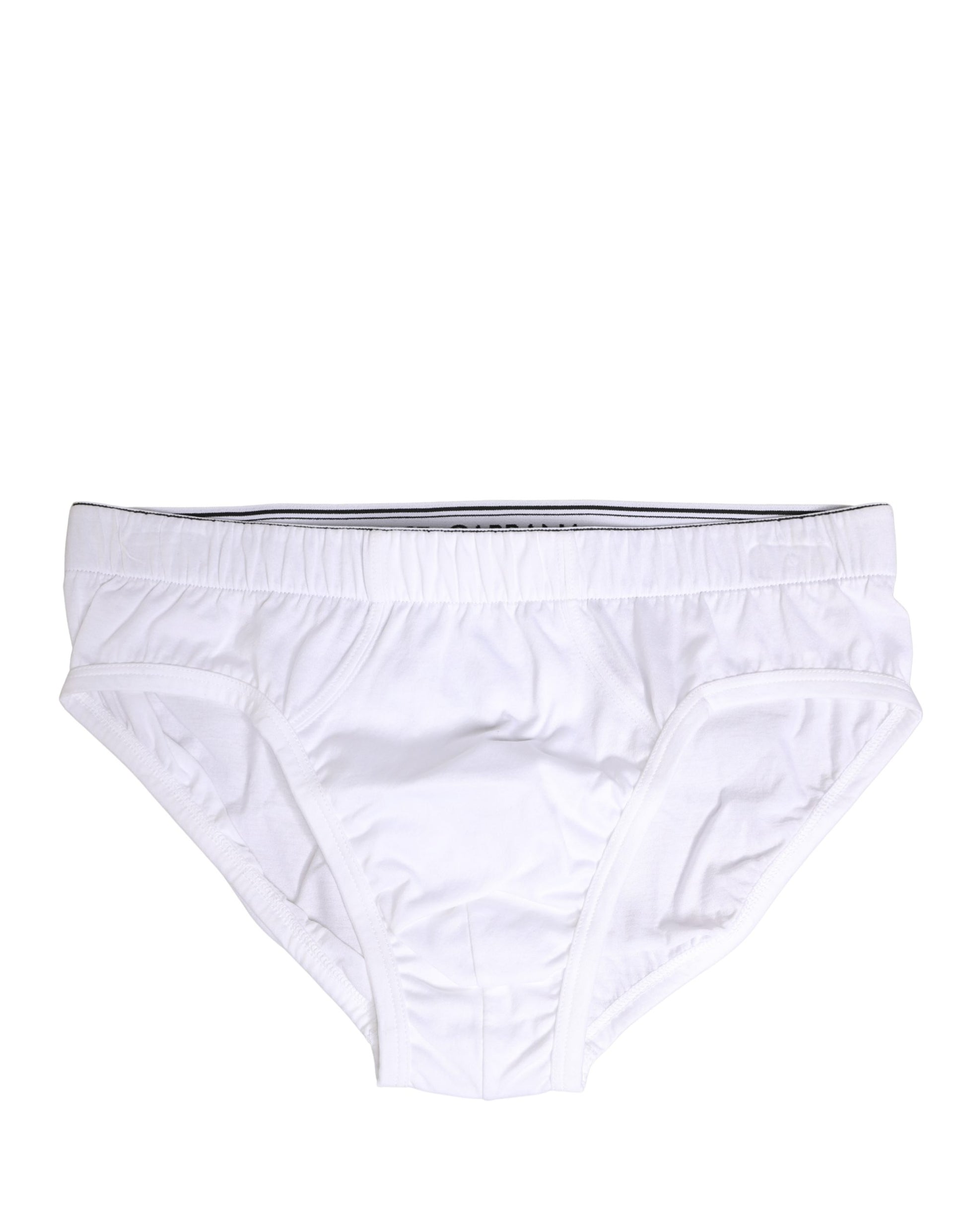 Slip Midi Homme Regular Dolce & Gabbana en Coton Blanc