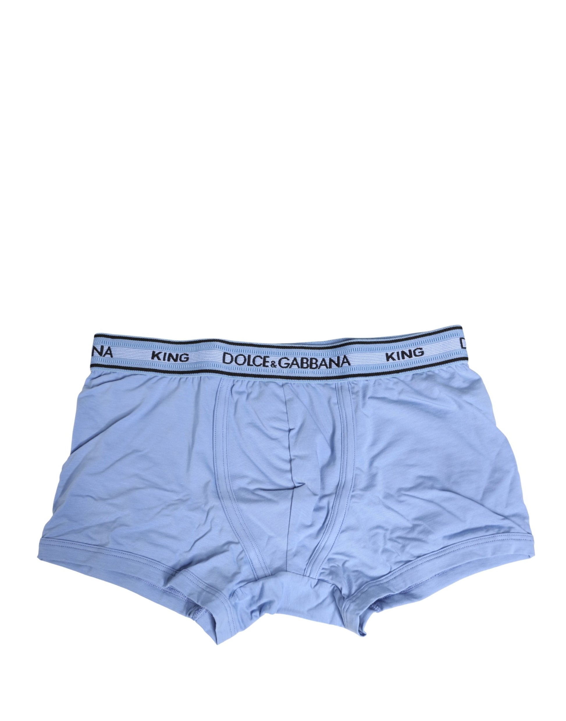 Caleçon régulier Dolce & Gabbana en coton bleu clair pour homme