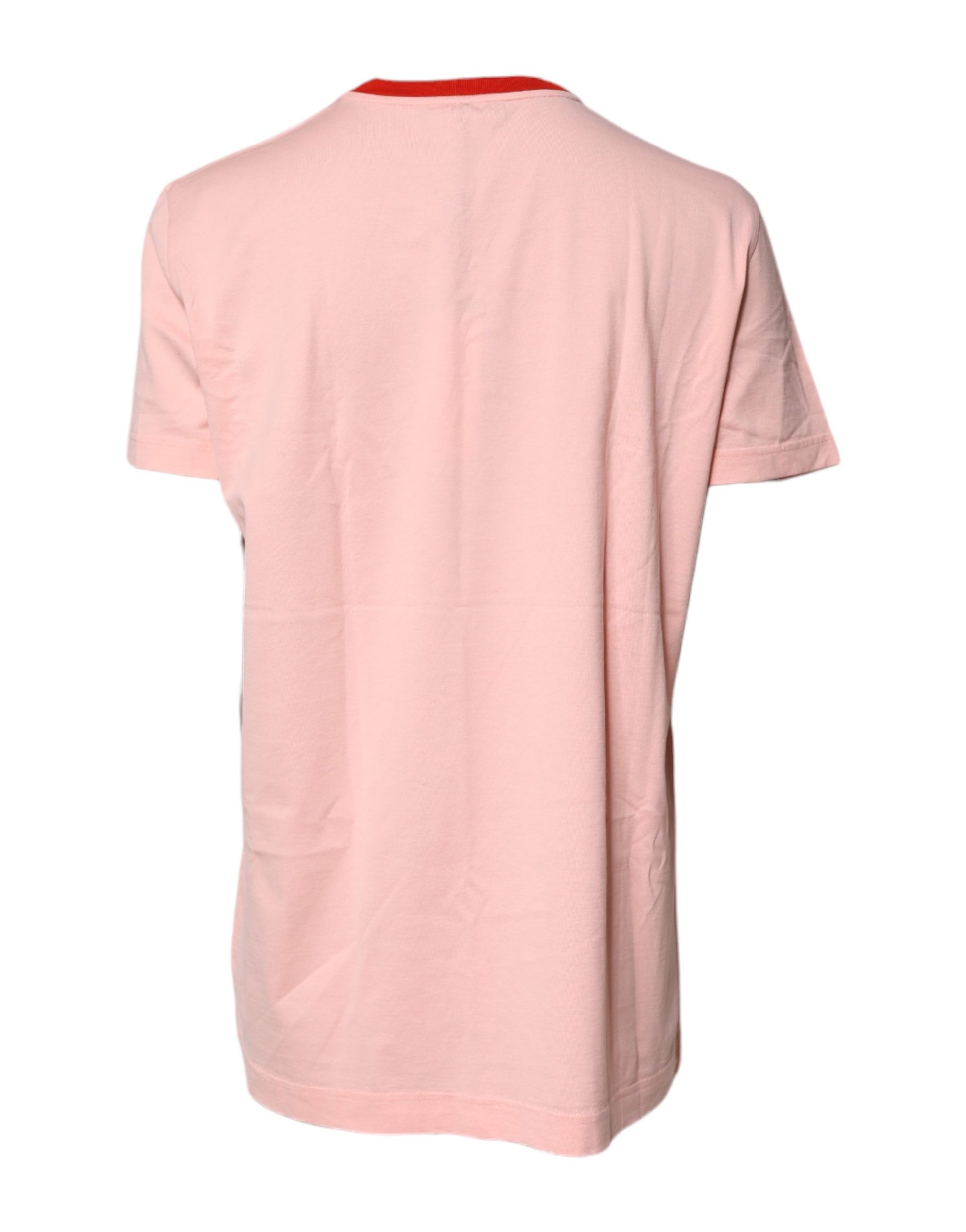 T-shirt en coton rose Dolce & Gabbana DG 84 à imprimé Sacré-Cœur